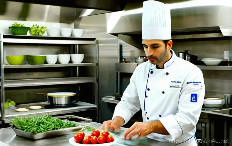 한식조리사 필기 문제 풀이 전략 - **Culinary Science & Italian Ingredients:**
    "A highly skilled Italian chef, gender-neutral, stan...