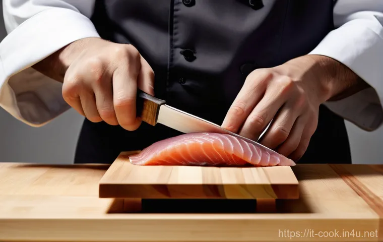 일식조리사 시험에 자주 나오는 요리 - A skilled Japanese sushi chef, wearing a clean white chef's jacket and a traditional Japanese headba... 일식조리사 시험에 자주 나오는 요리 - A skilled Japanese sushi chef, wearing a clean white chef's jacket and a traditional Japanese headba...