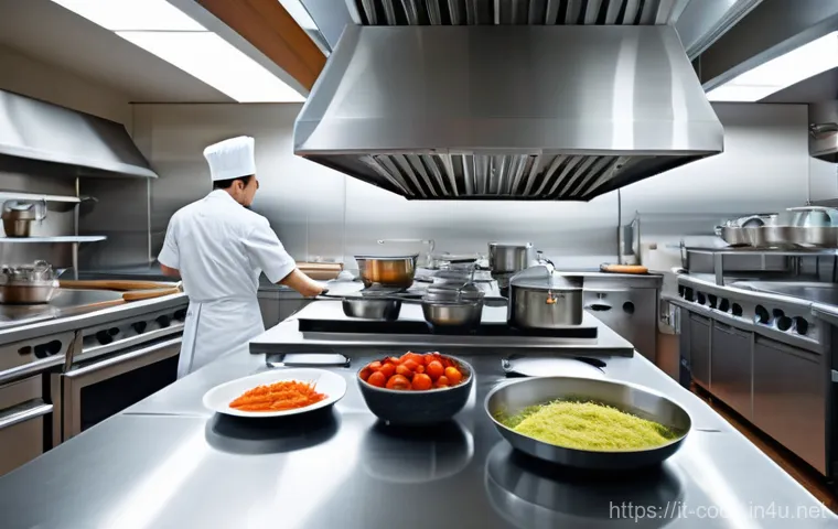 조리사 시험 실기에서 가장 많이 하는 실수 - A close-up, high-angle shot of a chef's hands delicately plating a gourmet dish on a round, elegant ... 조리사 시험 실기에서 가장 많이 하는 실수 - A close-up, high-angle shot of a chef's hands delicately plating a gourmet dish on a round, elegant ...